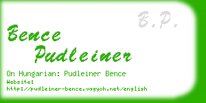 bence pudleiner business card